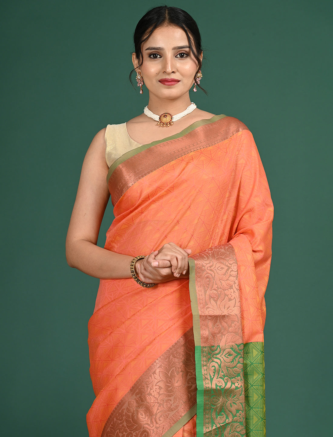 South Art Silk Geometric Saree