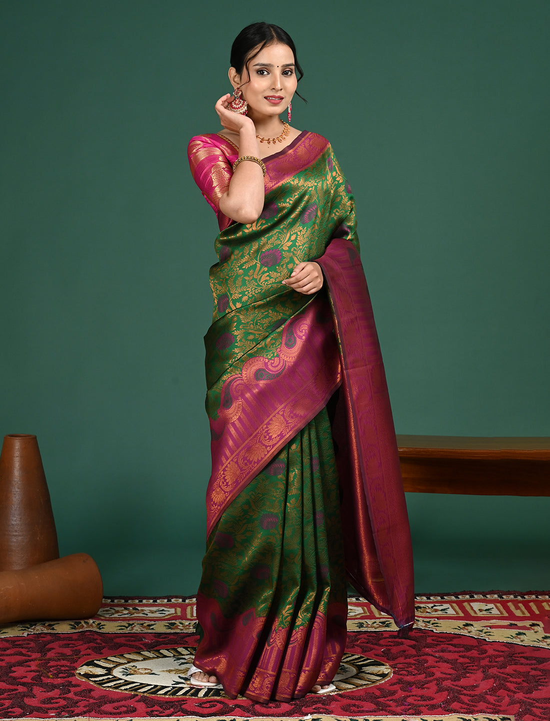 South Art Silk Geometric Saree