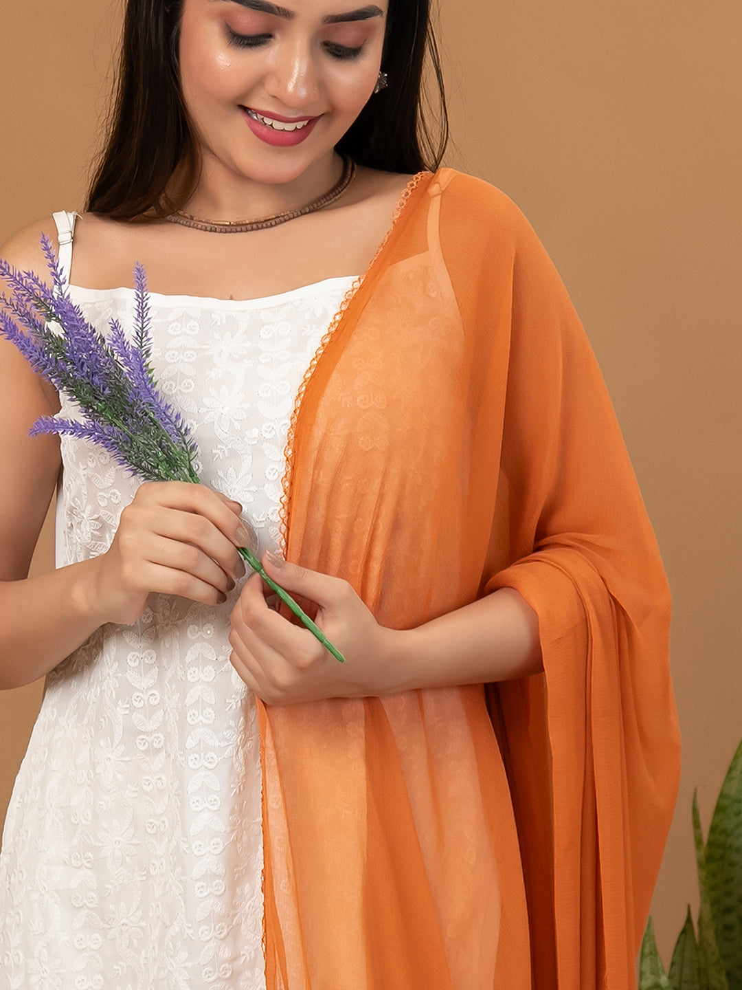 Solid Chiffon Dupatta