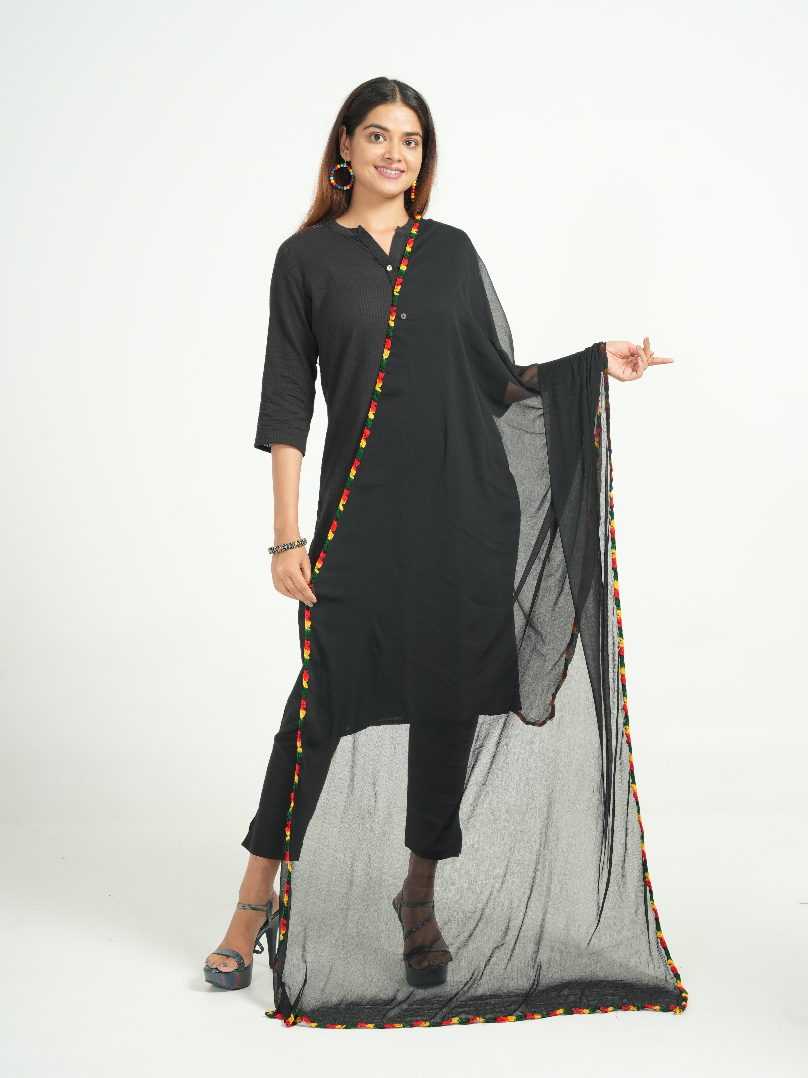 Chiffon Solid Dupatta