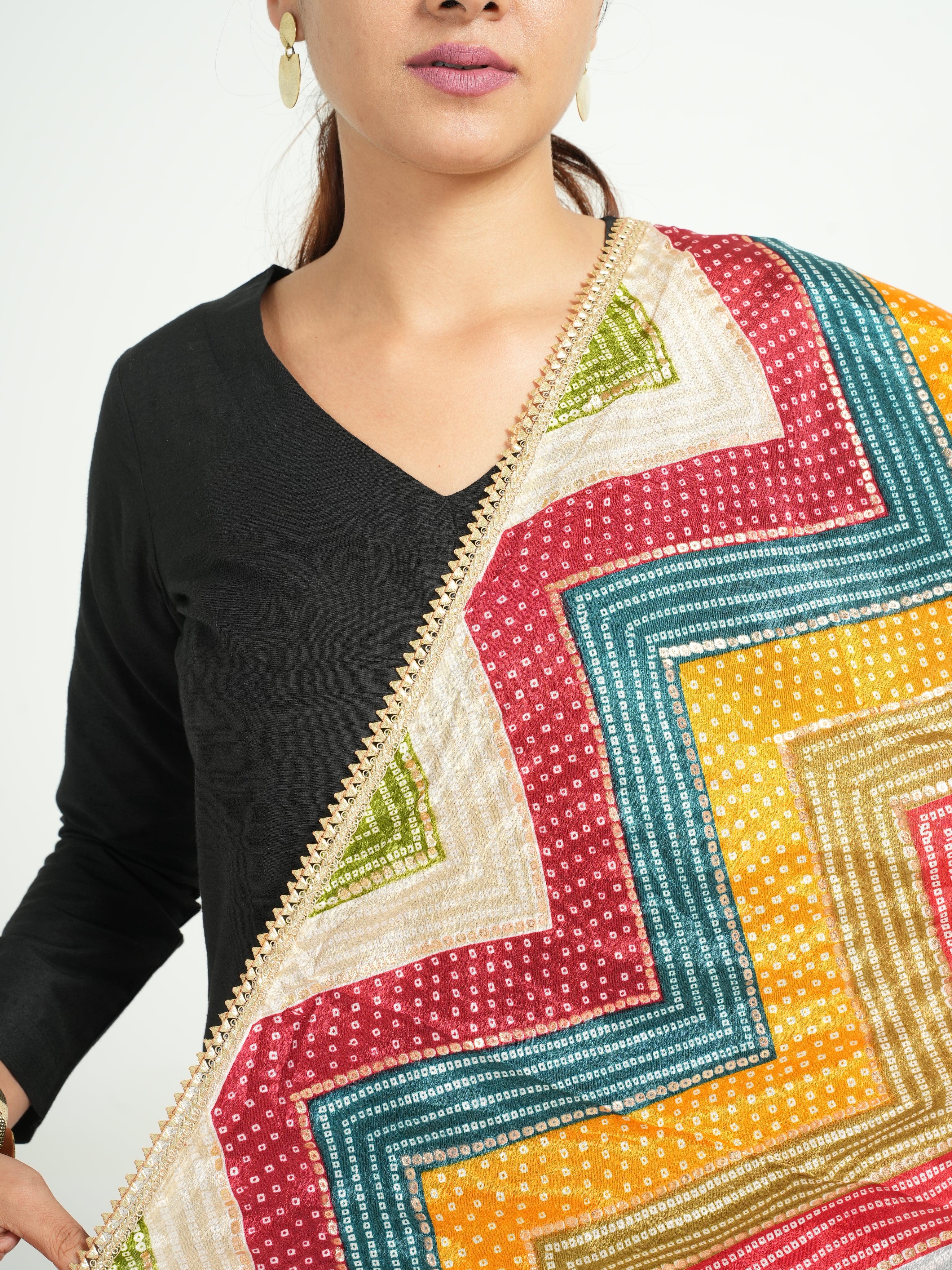 Art Silk Bandhini Dupatta