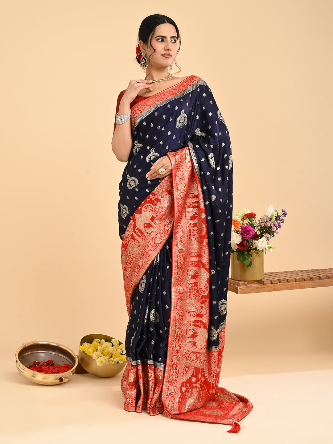 Banarasi Viscose Silk Saree