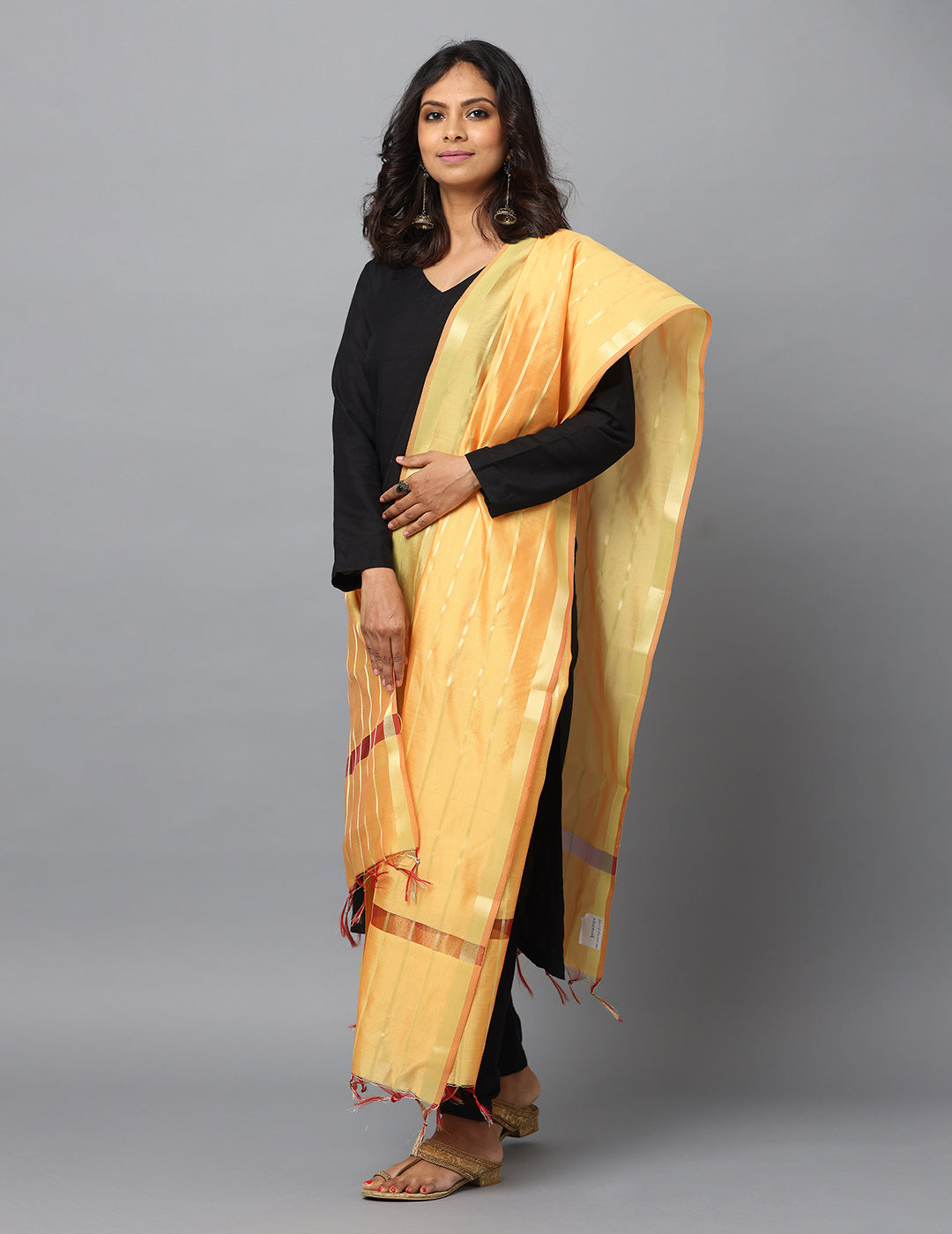 Banarasi Silk Stripe Dupatta