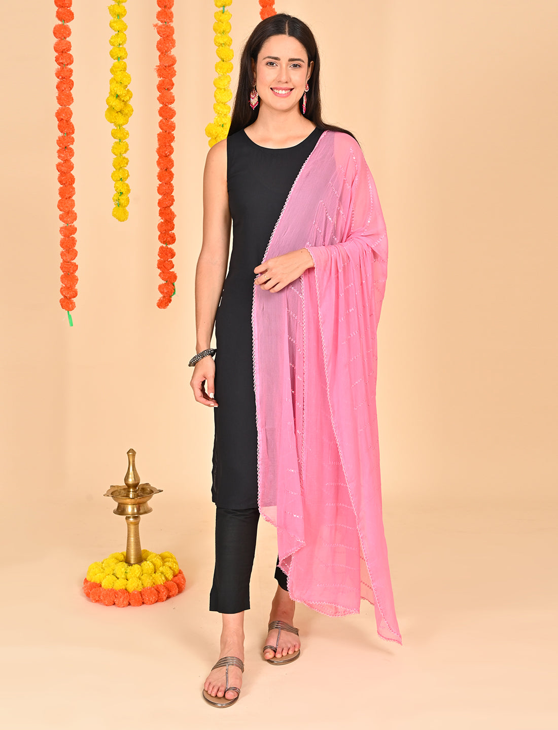 Chiffon Stripe Dupatta