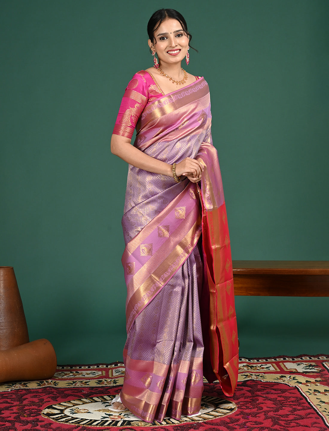 South Art Silk Geometric Saree