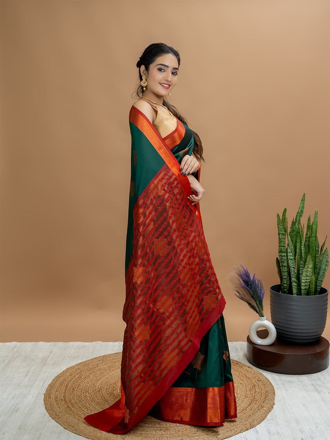 South Silk Brocade Saree