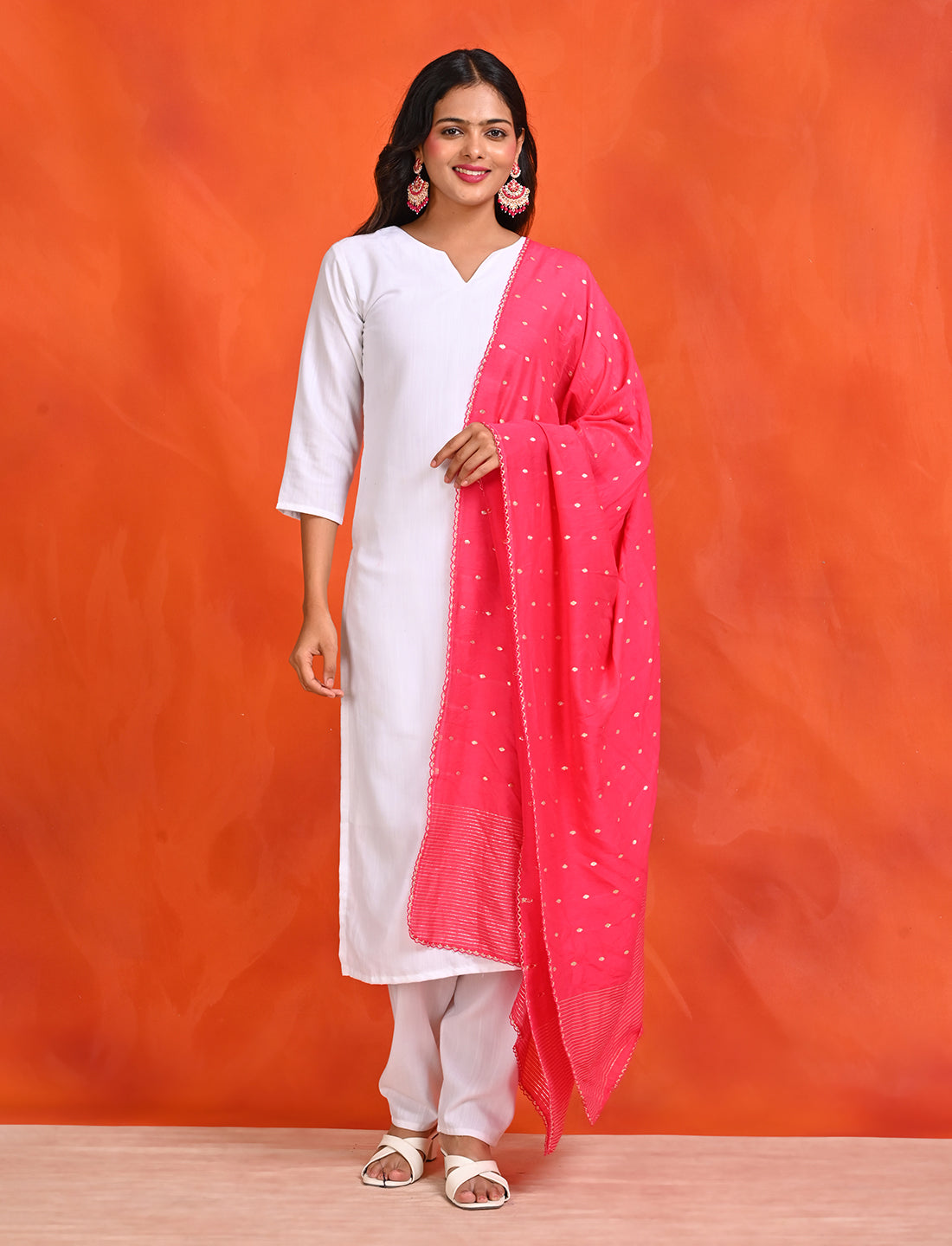 Chanderi Zari weave Dupatta
