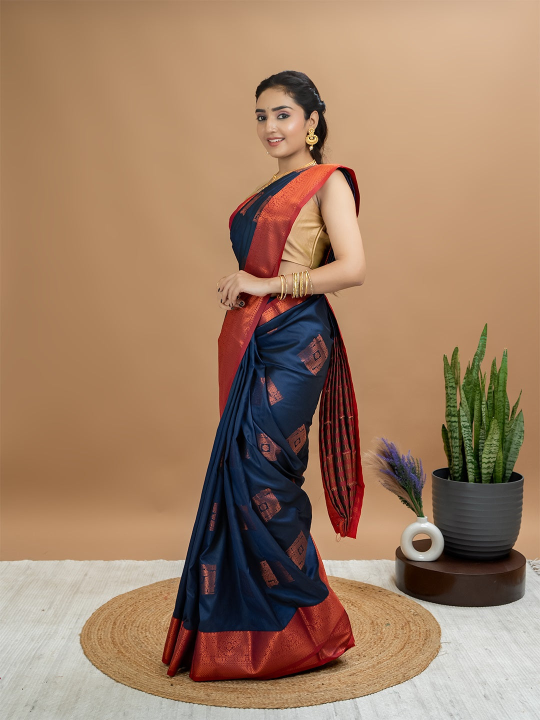 South Silk Brocade Saree