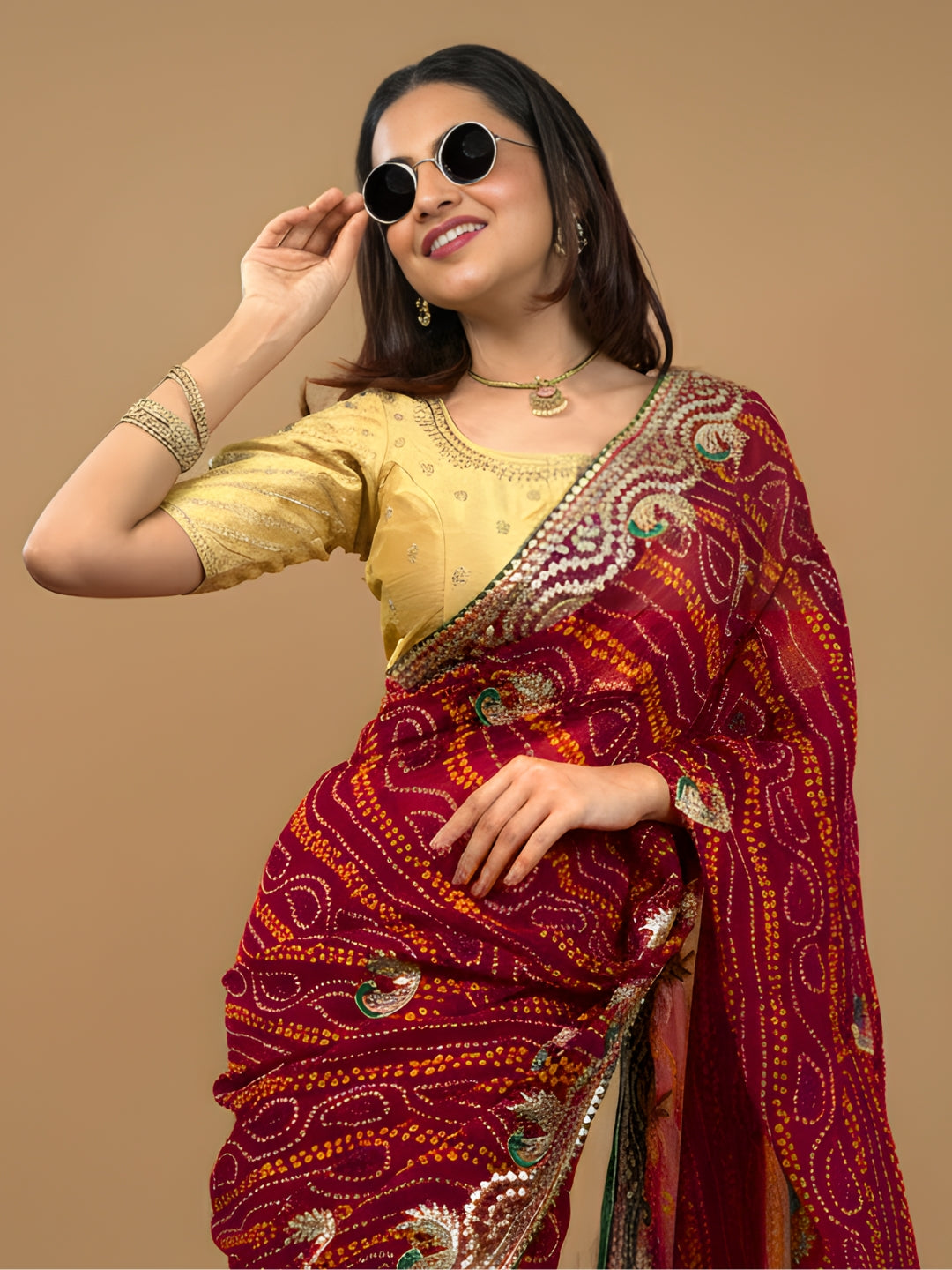 Bandhini Georgette Saree