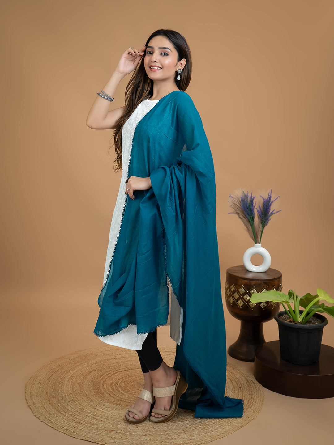 Solid Cotton Dupatta