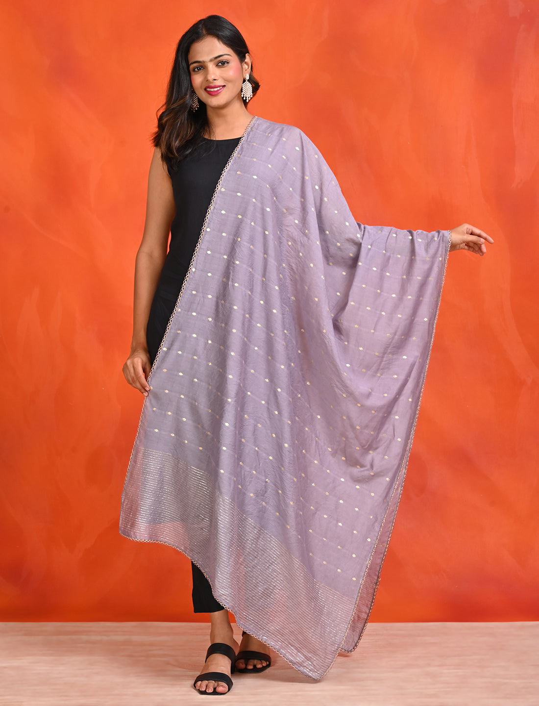 Chanderi Zari weave Dupatta