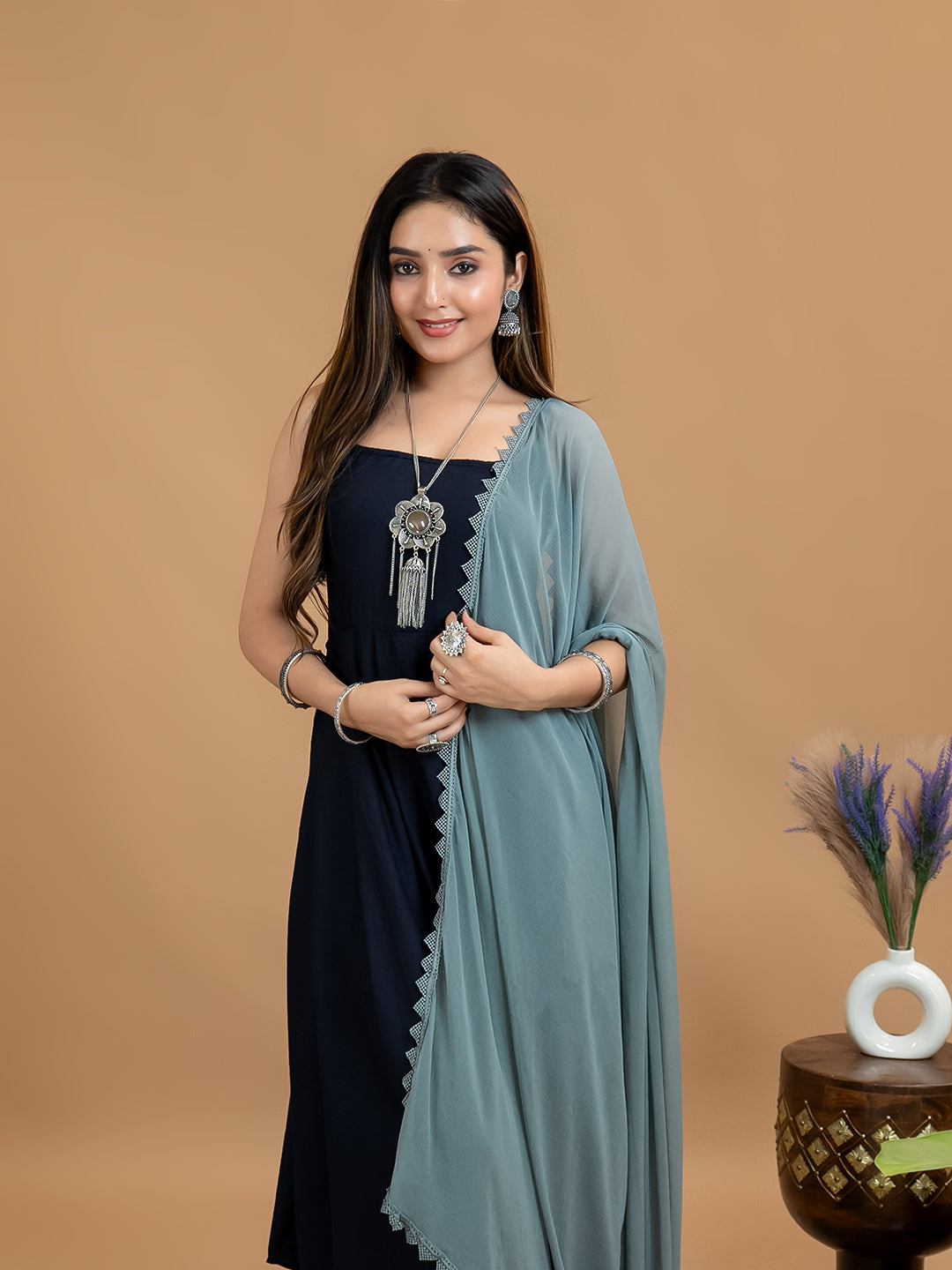 Solid Chiffon Dupatta