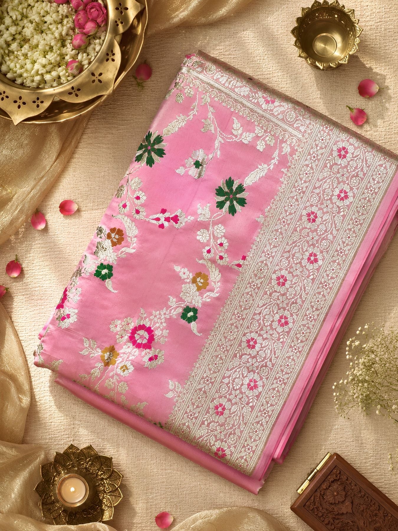 Banarasi Mashru Silk Saree