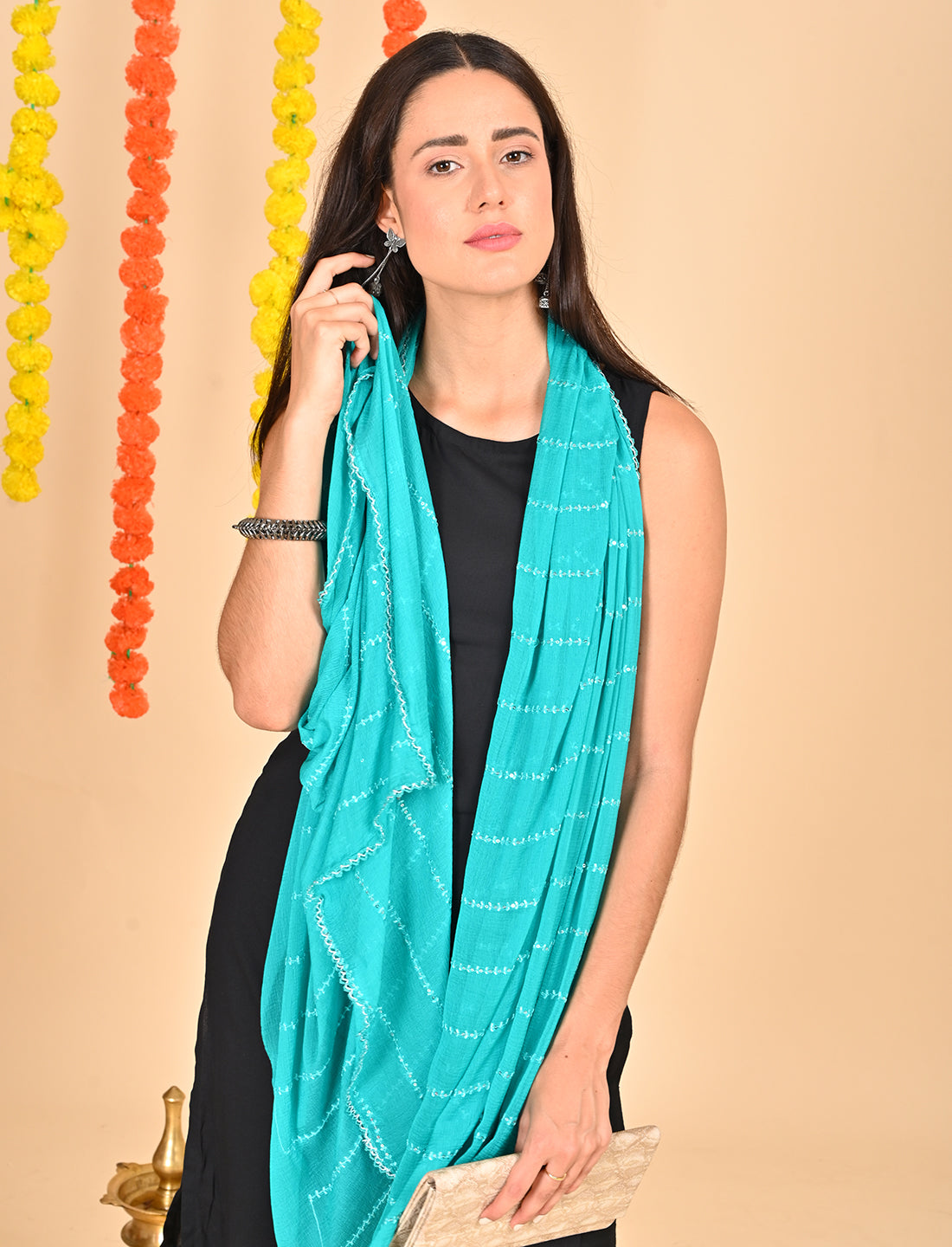 Chiffon Stripe Dupatta