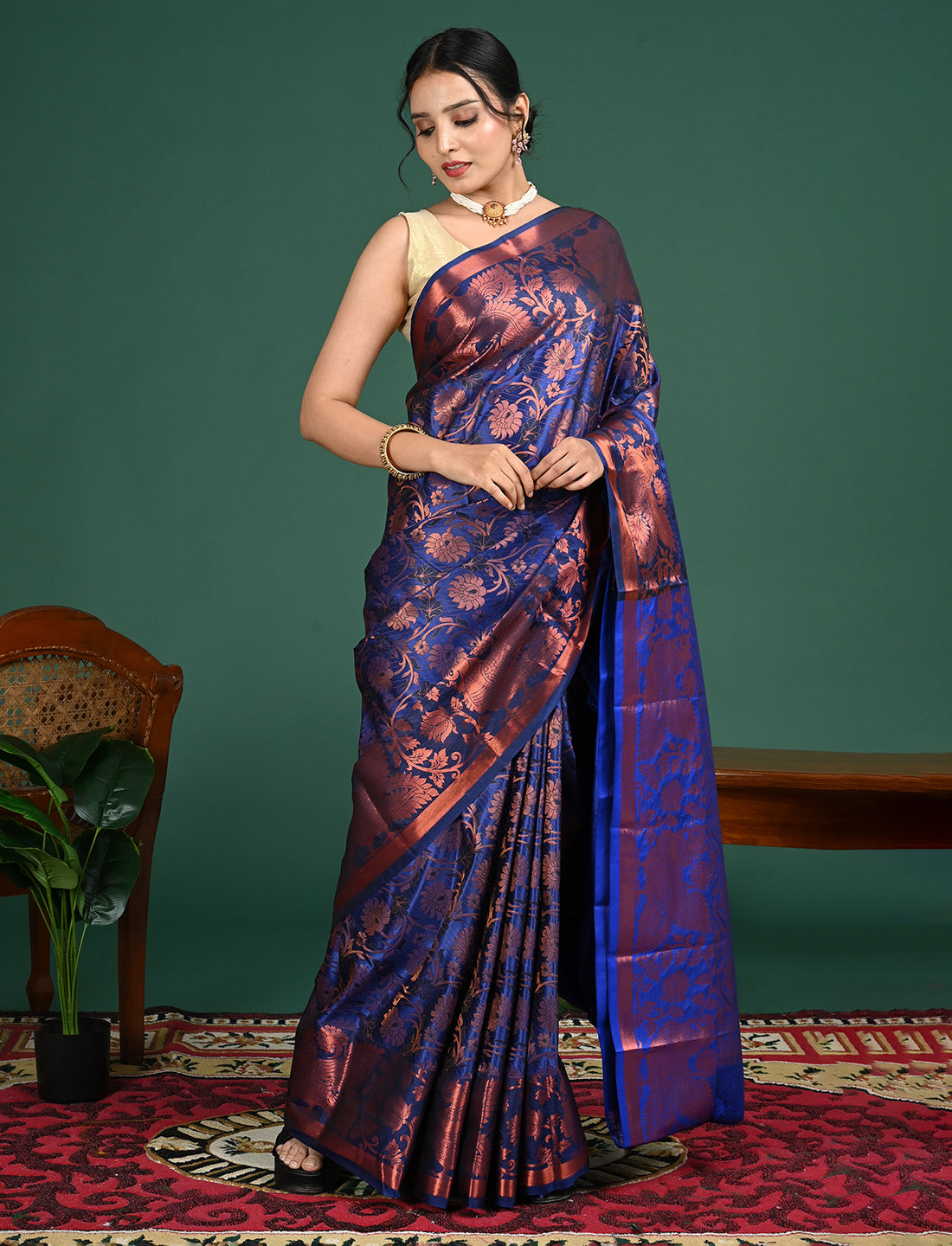 South Art Silk Geometric Saree
