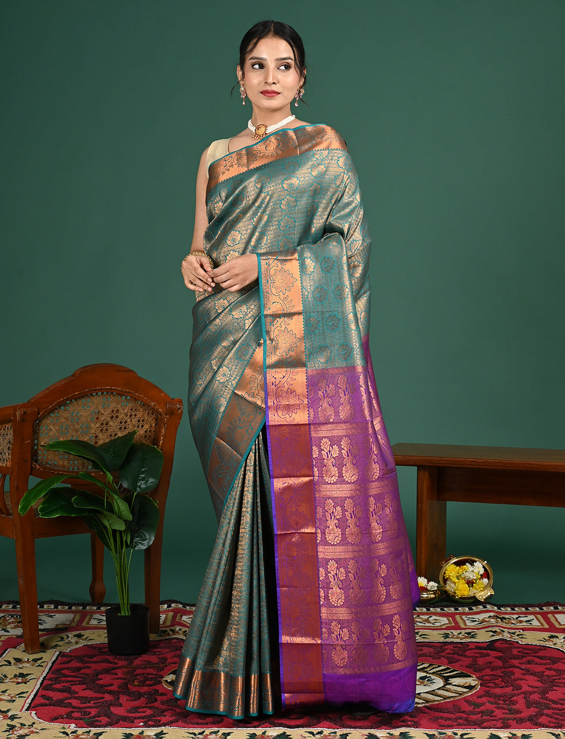 South Art Silk Geometric Saree