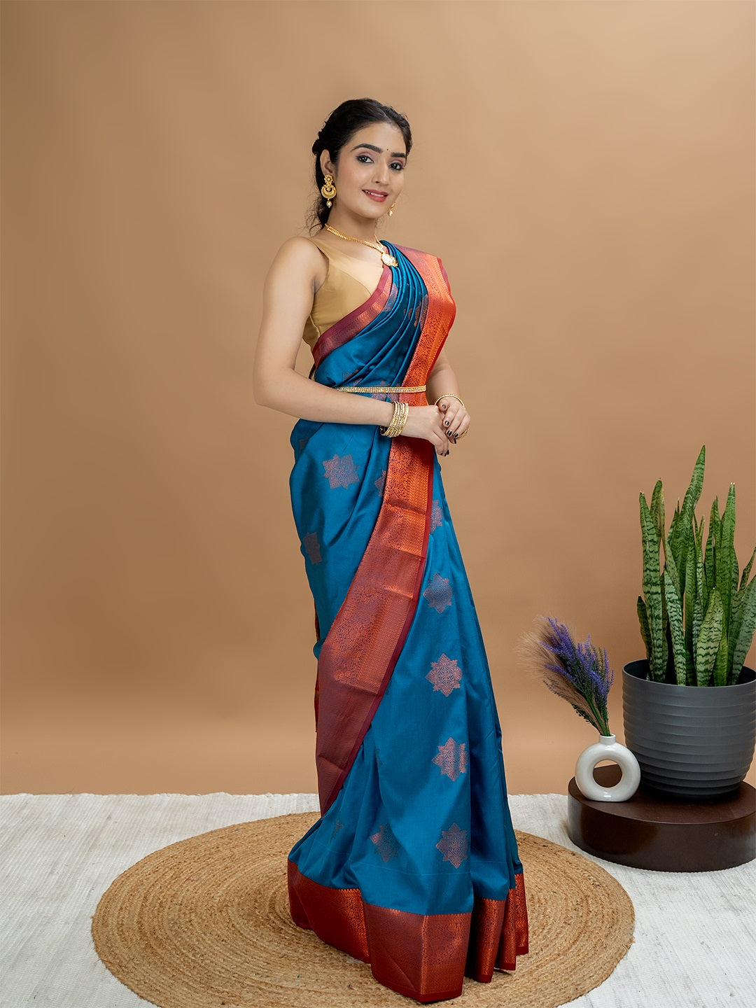 South Silk Brocade Saree