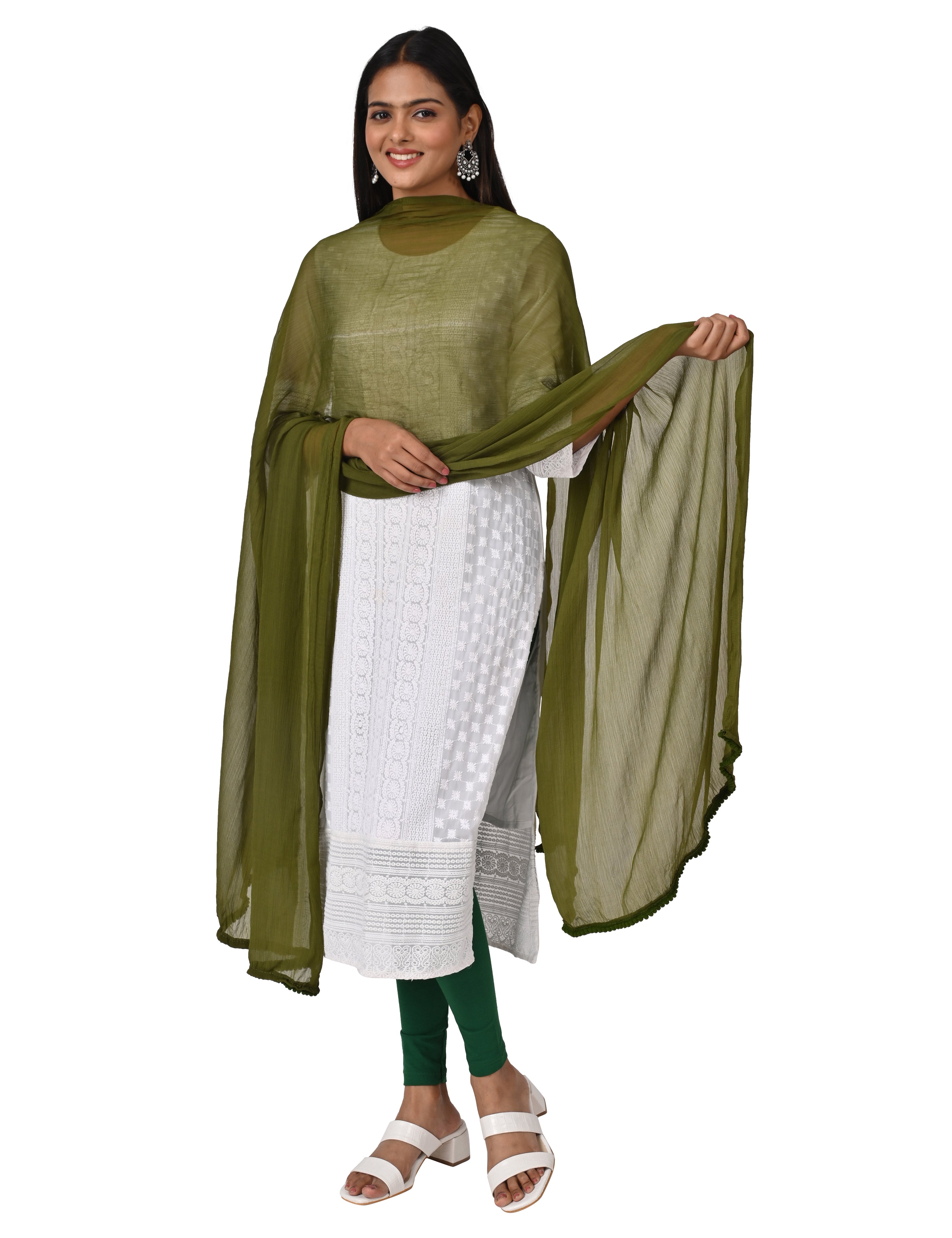 Solid Chiffon Dupatta