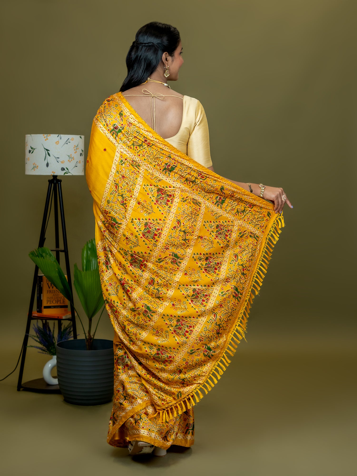 Kutch Print Crepe Saree