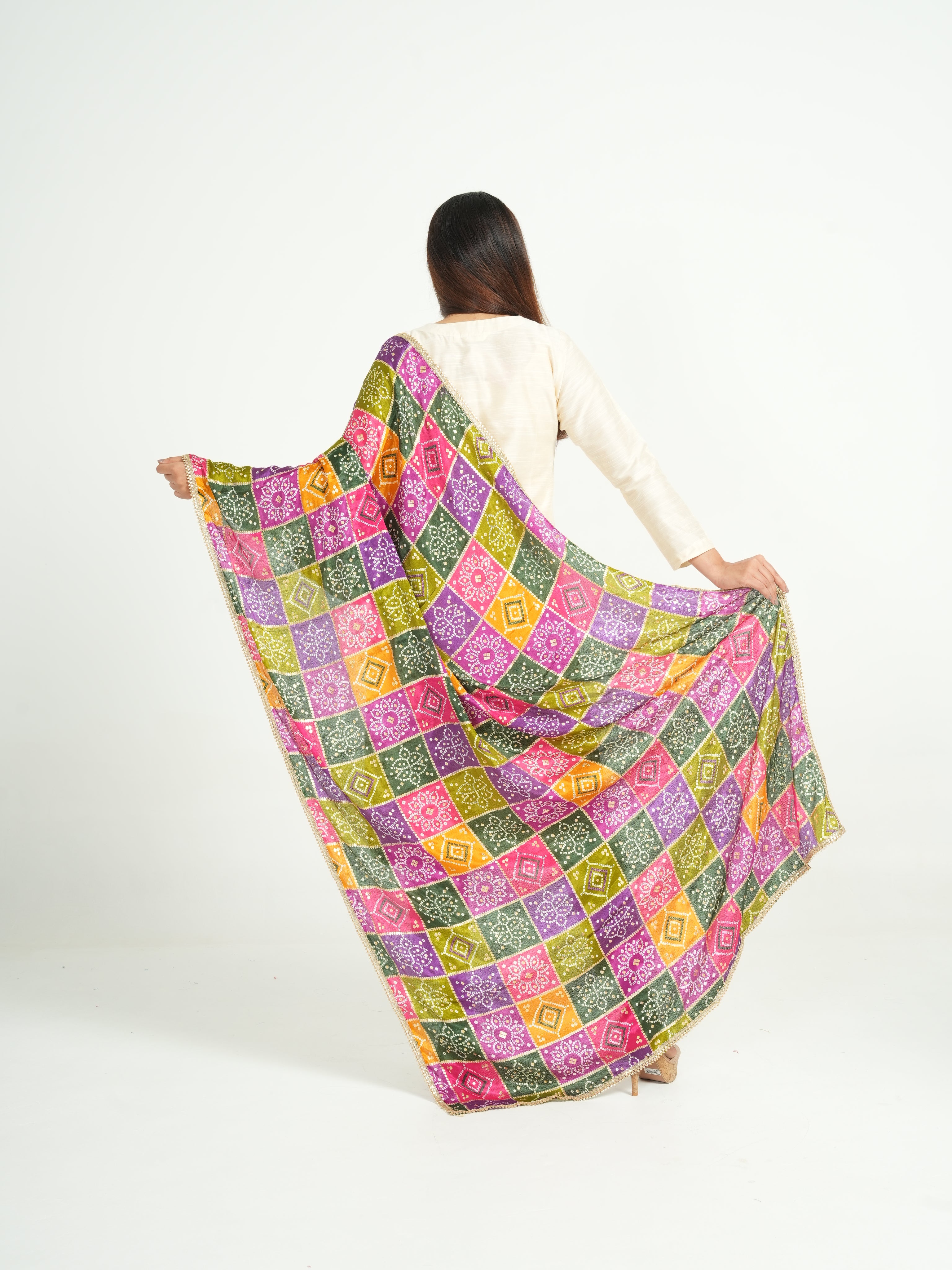 Art Silk Bandhini Dupatta