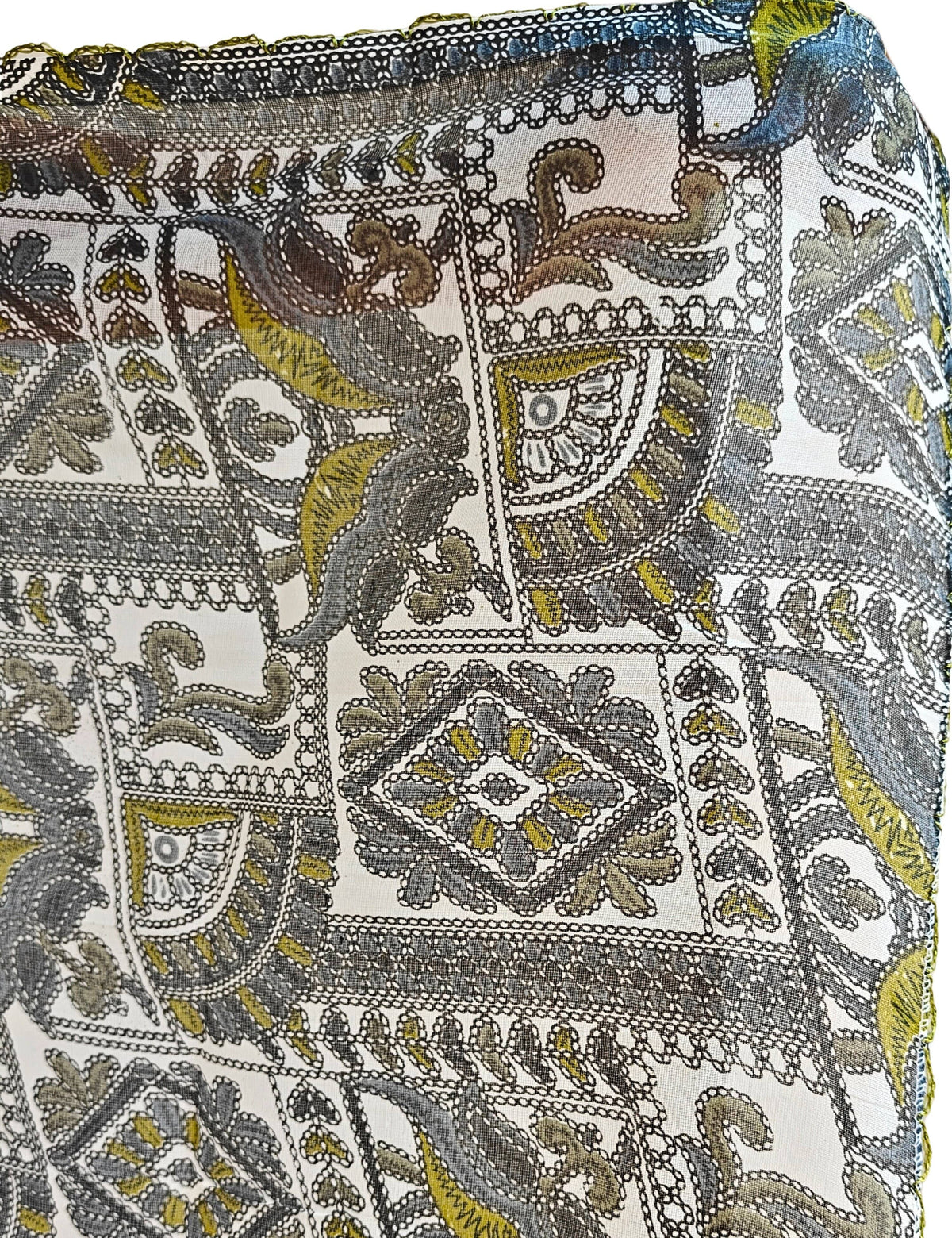 Ethnic Limegreen Cotton Dupatta