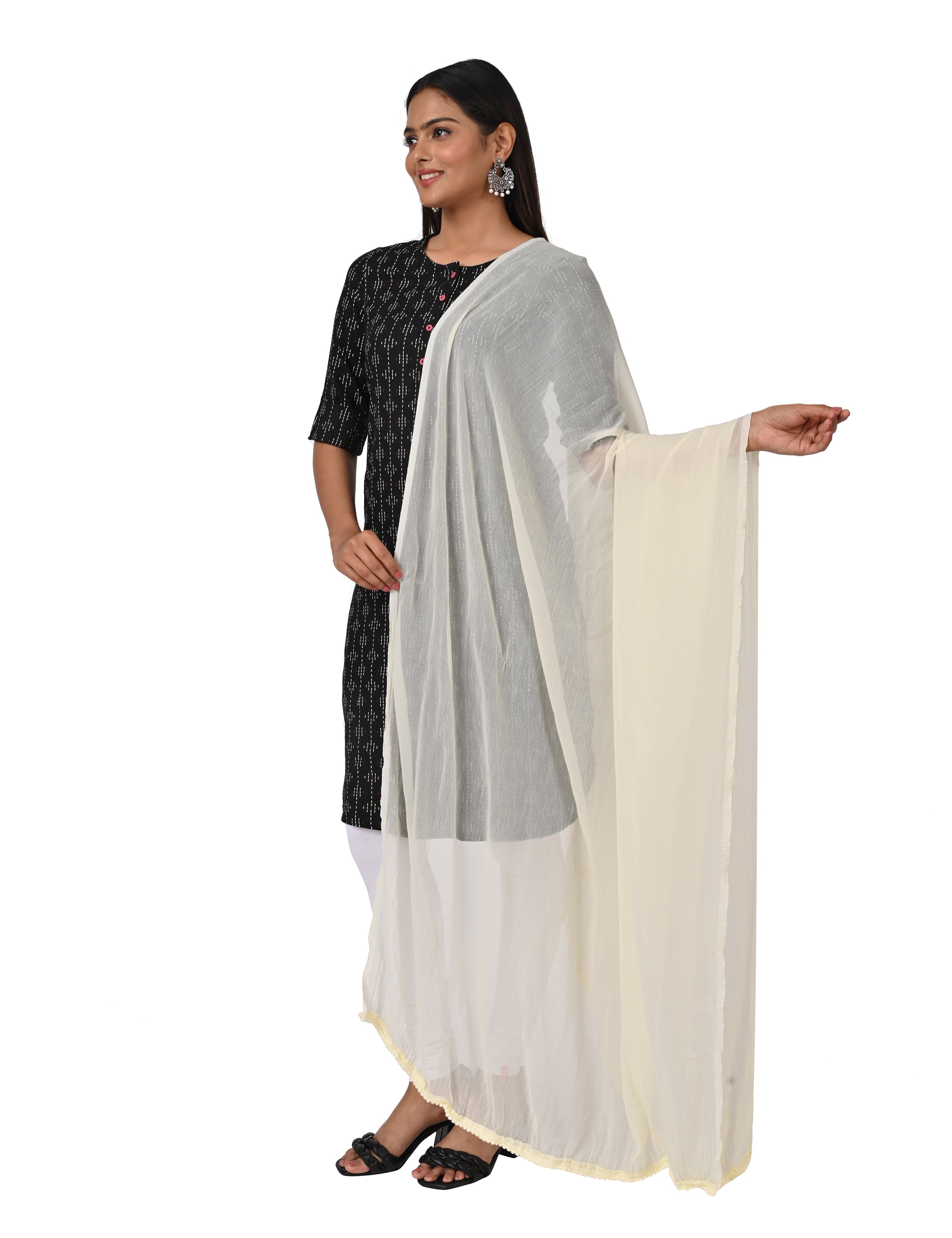 Chiffon Solid Dupatta