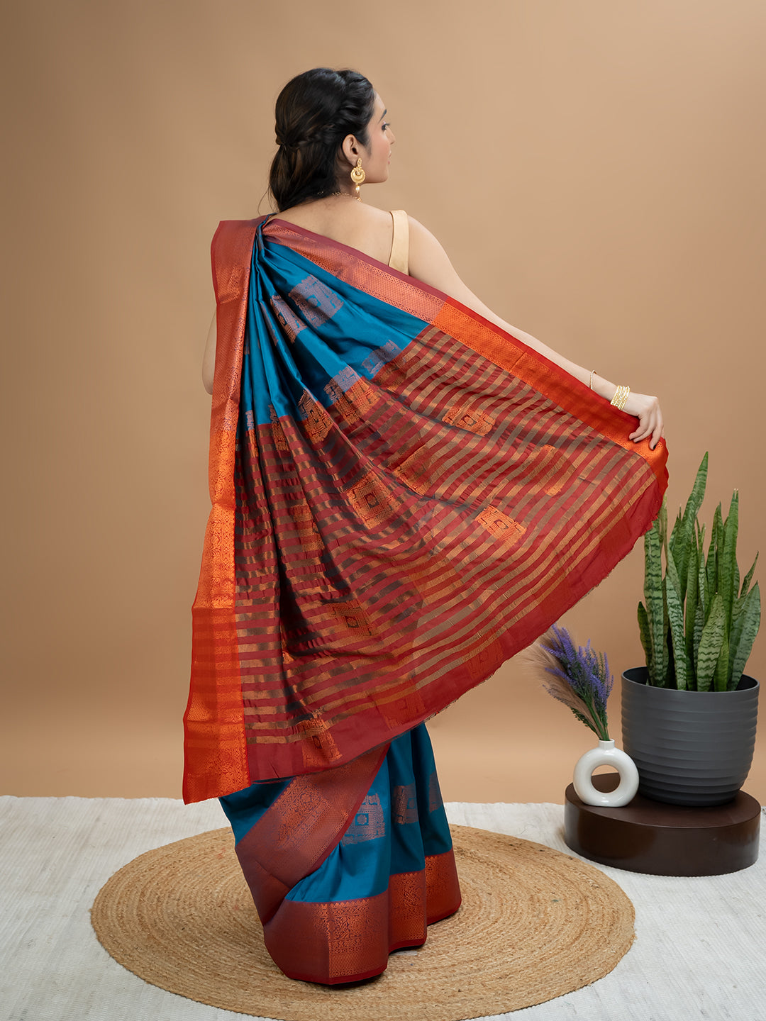 South Silk Brocade Saree