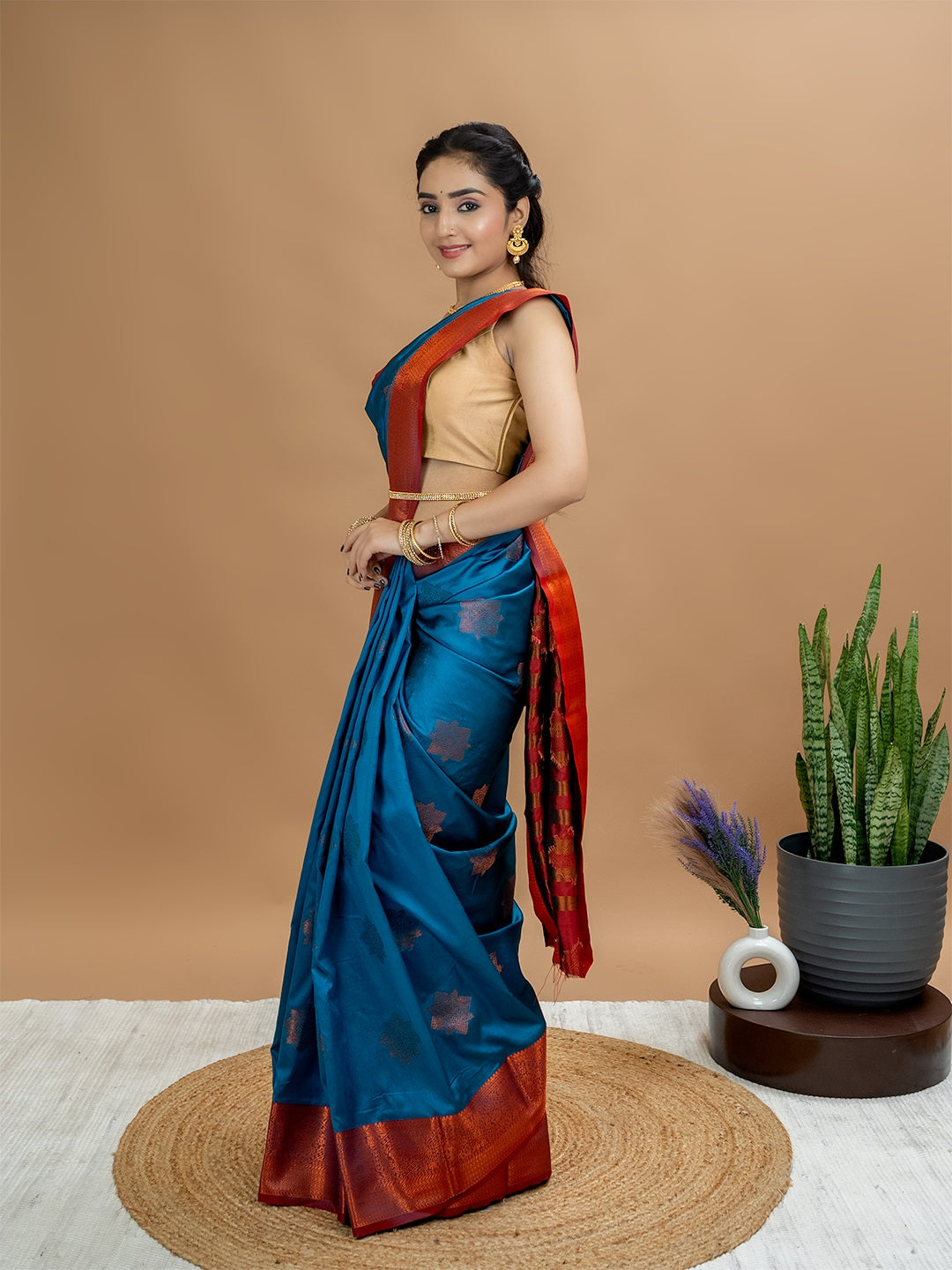 South Silk Brocade Saree