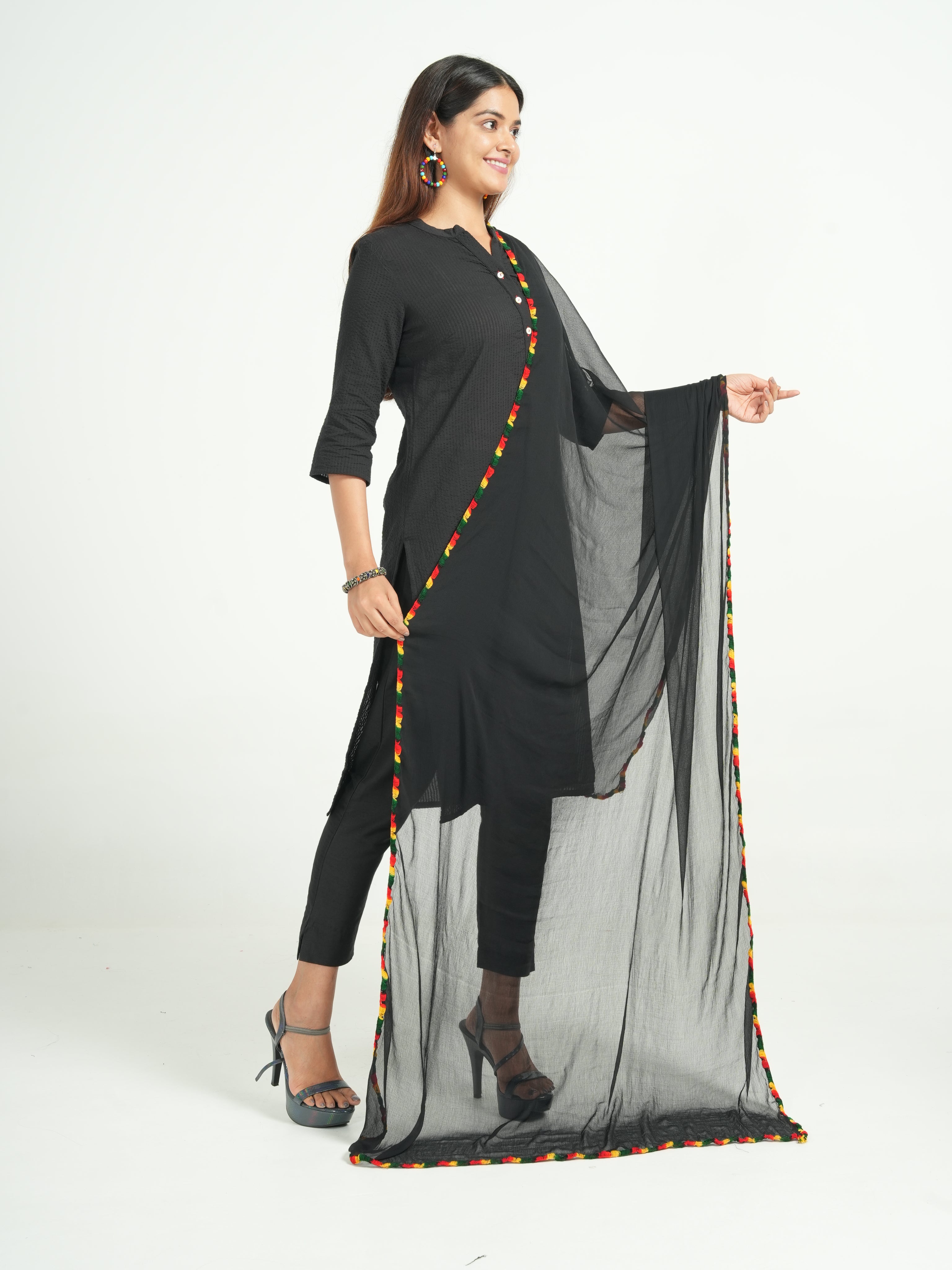 Chiffon Solid Dupatta
