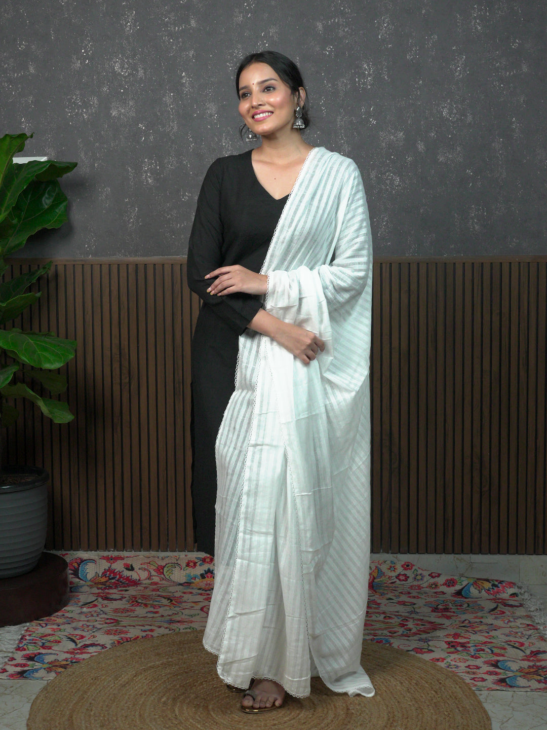 Stripe Cotton Dupatta