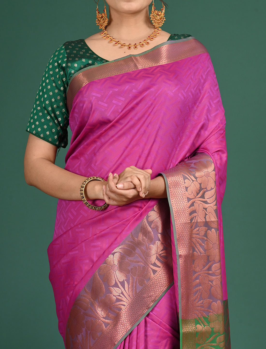 South Art Silk Geometric Saree