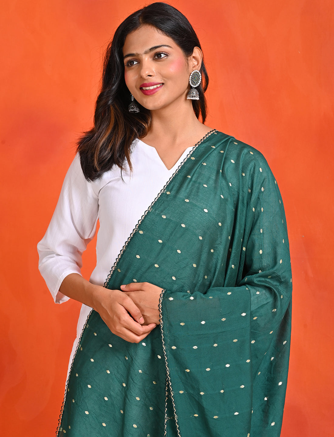 Chanderi Zari weave Dupatta
