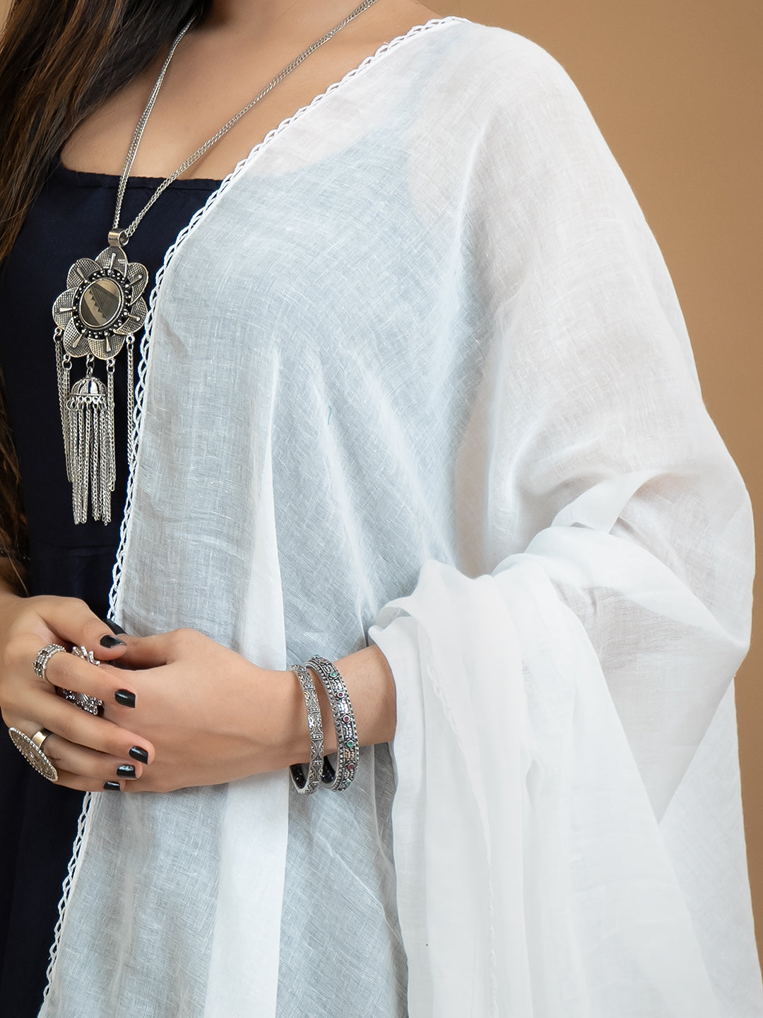 Solid Cotton Dupatta