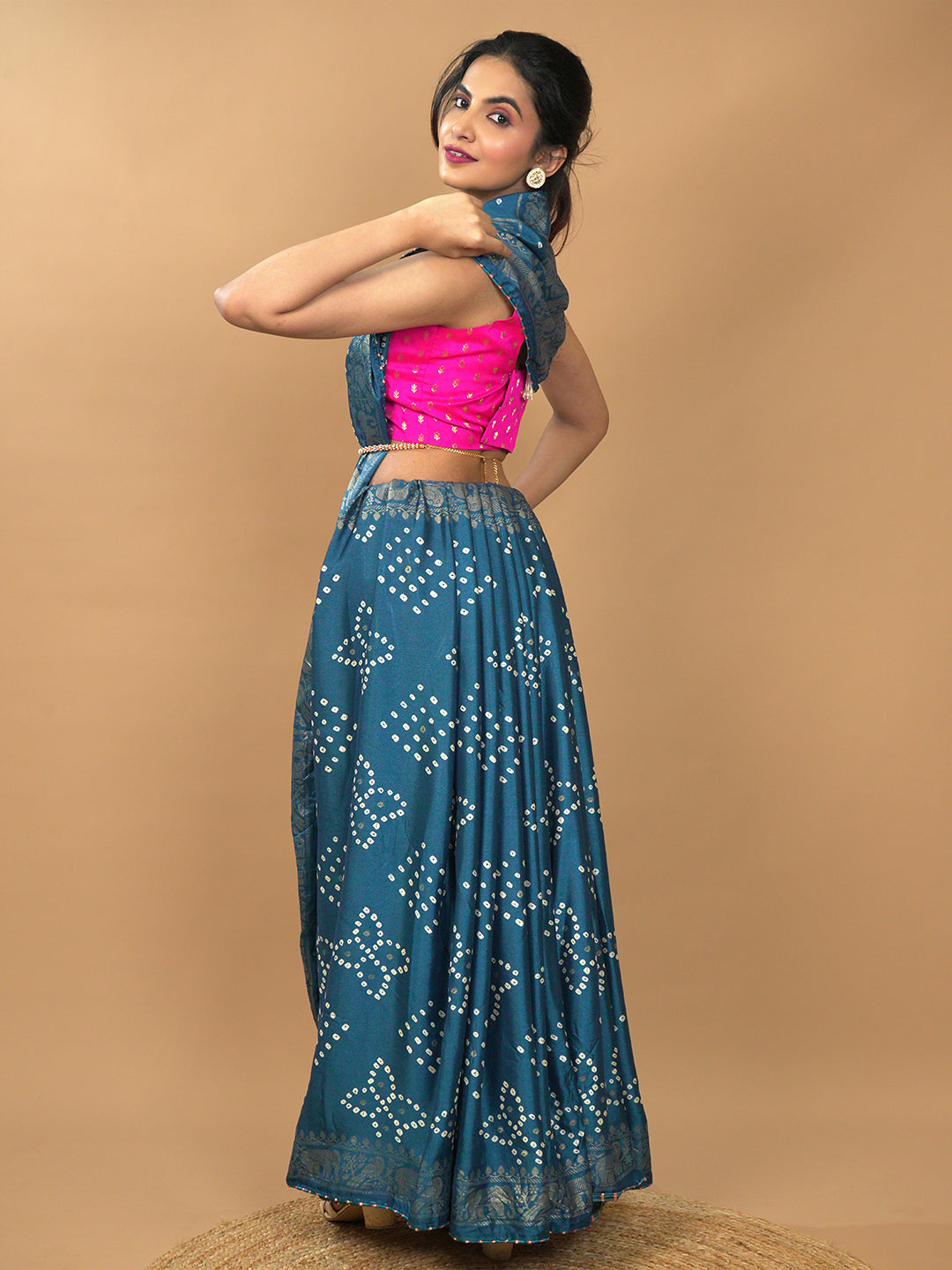 Bandhini Viscose Crepe Saree