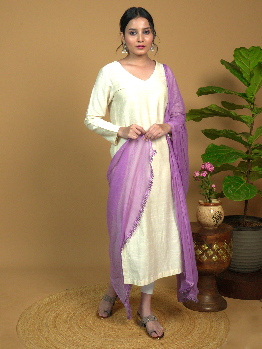 Solid Chiffon Dupatta