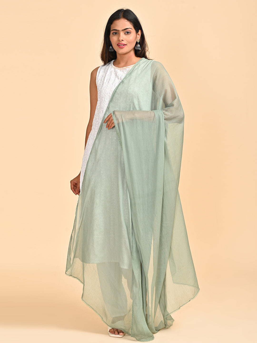 Solid Chiffon Dupatta