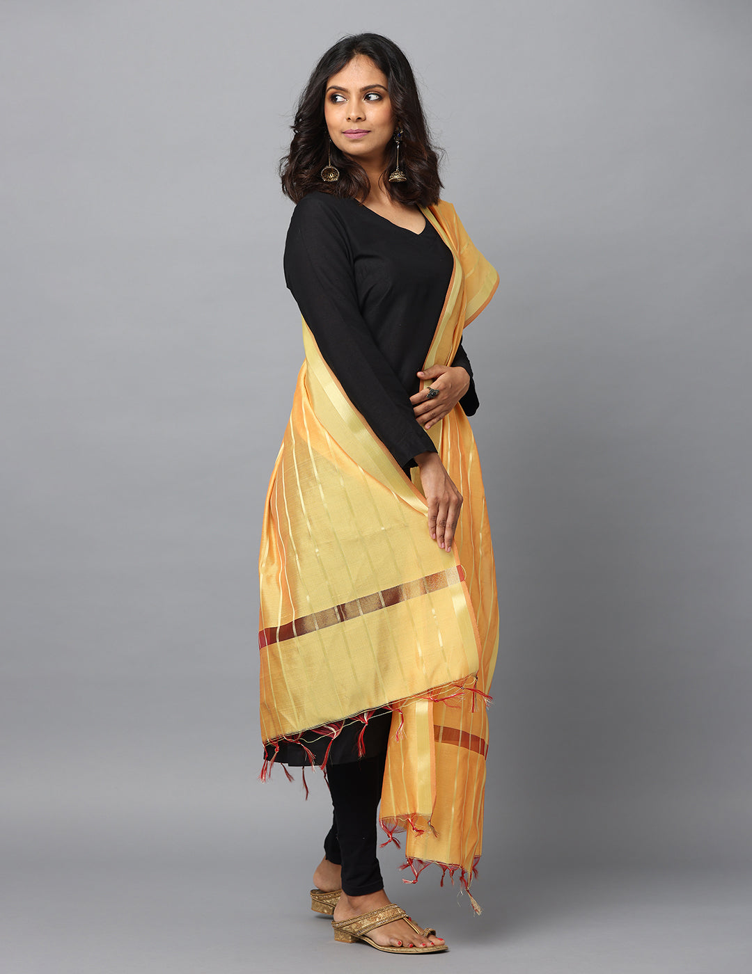 Banarasi Silk Stripe Dupatta