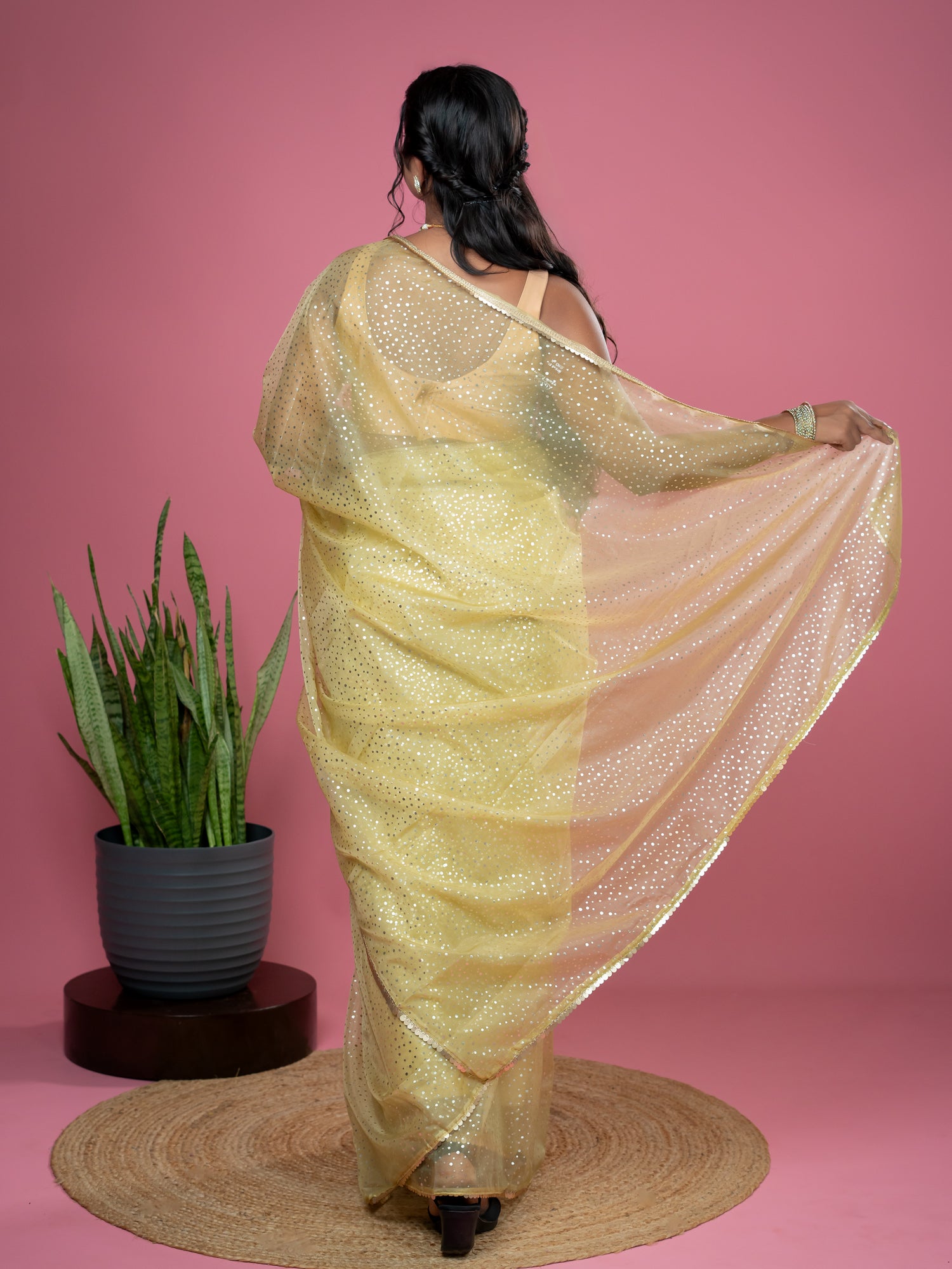 Olive Ready to Wear Party Saree