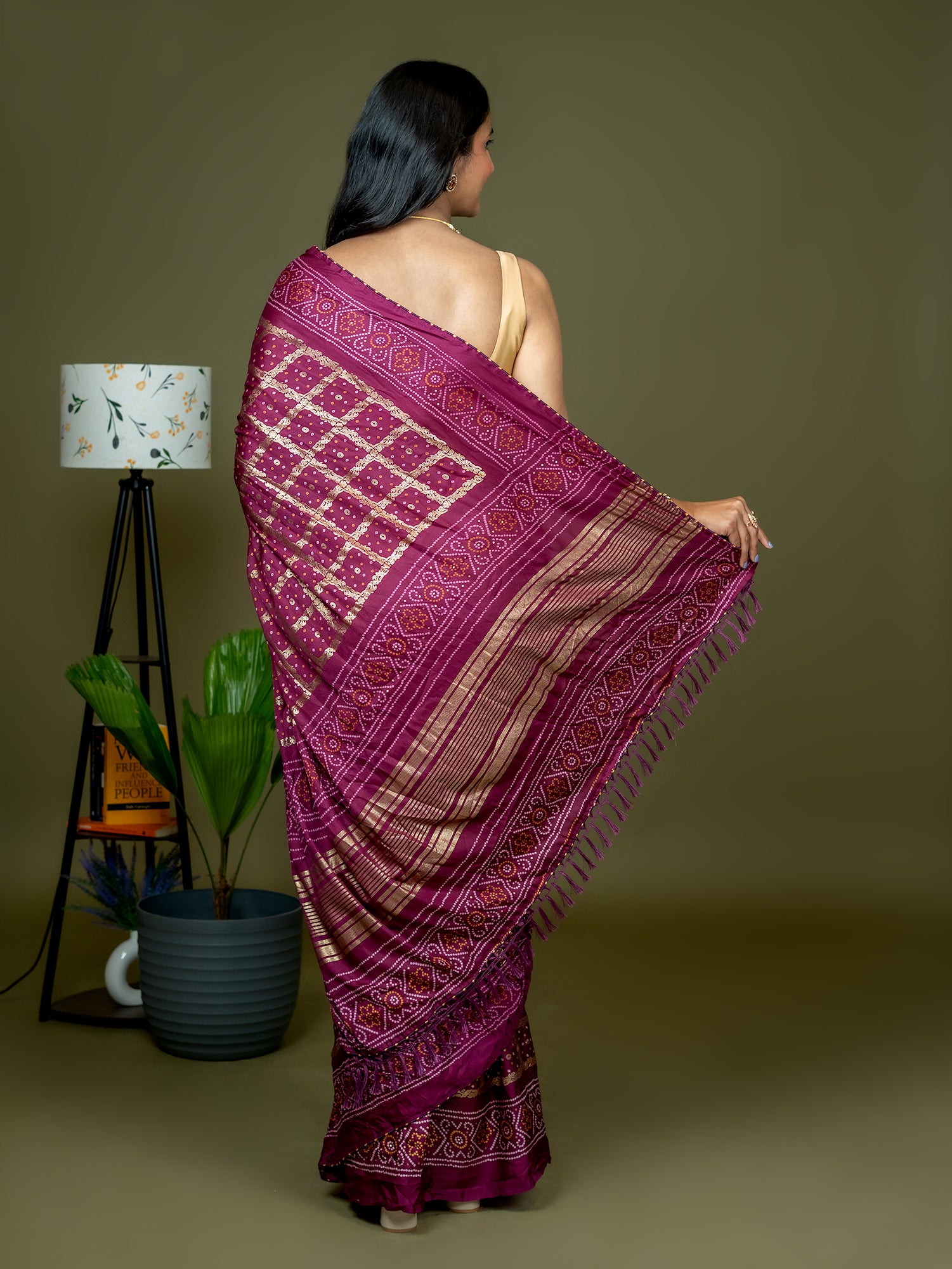 Bandhini Crepe Saree