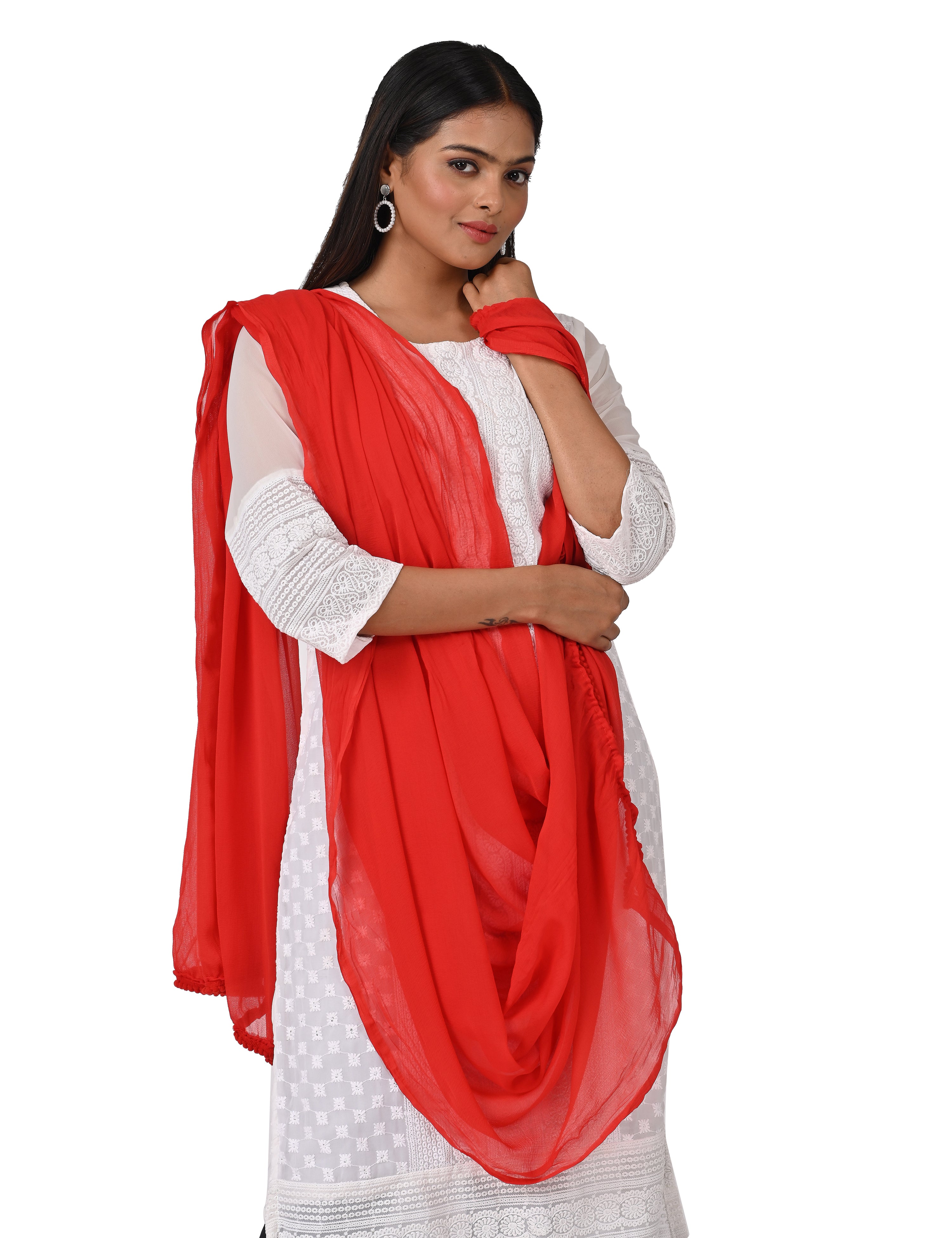 Chiffon Solid Dupatta