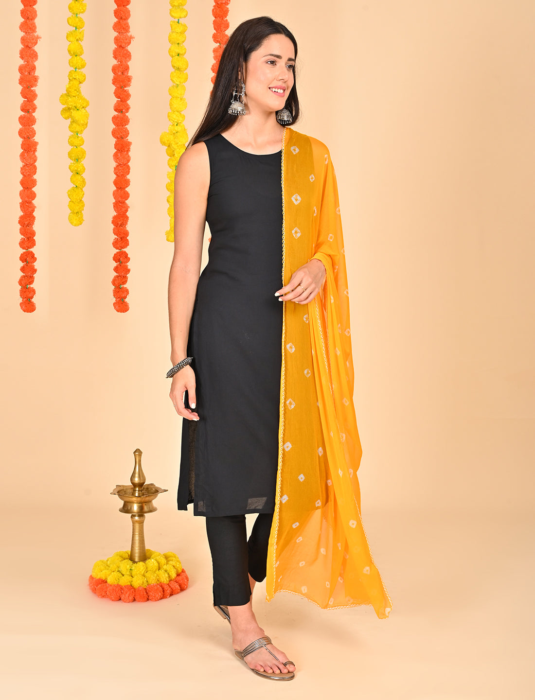 Tie-Dye Bandhej Chiffon Dupatta