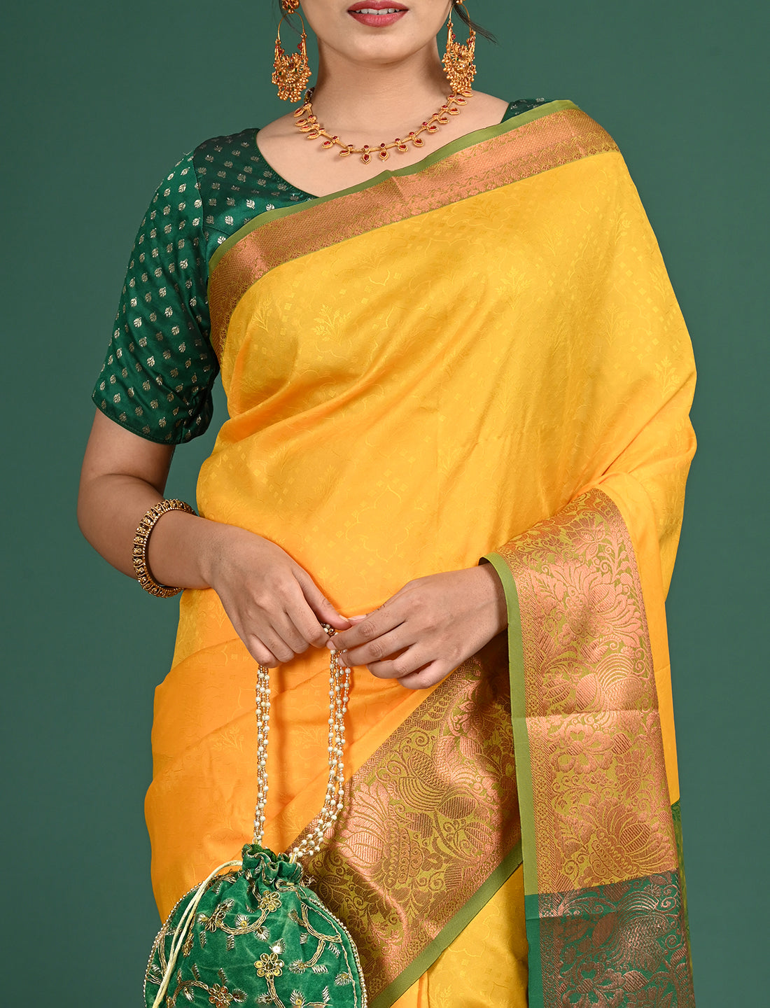 South Art Silk Geometric Saree