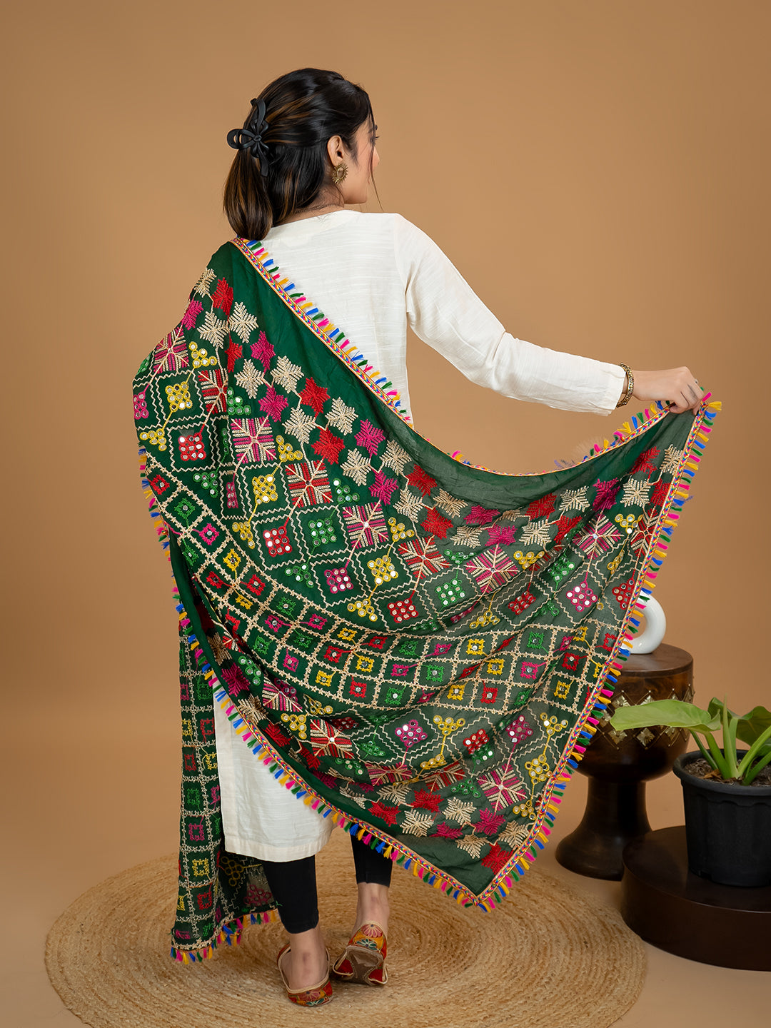 Phulkari Cotton Dupatta