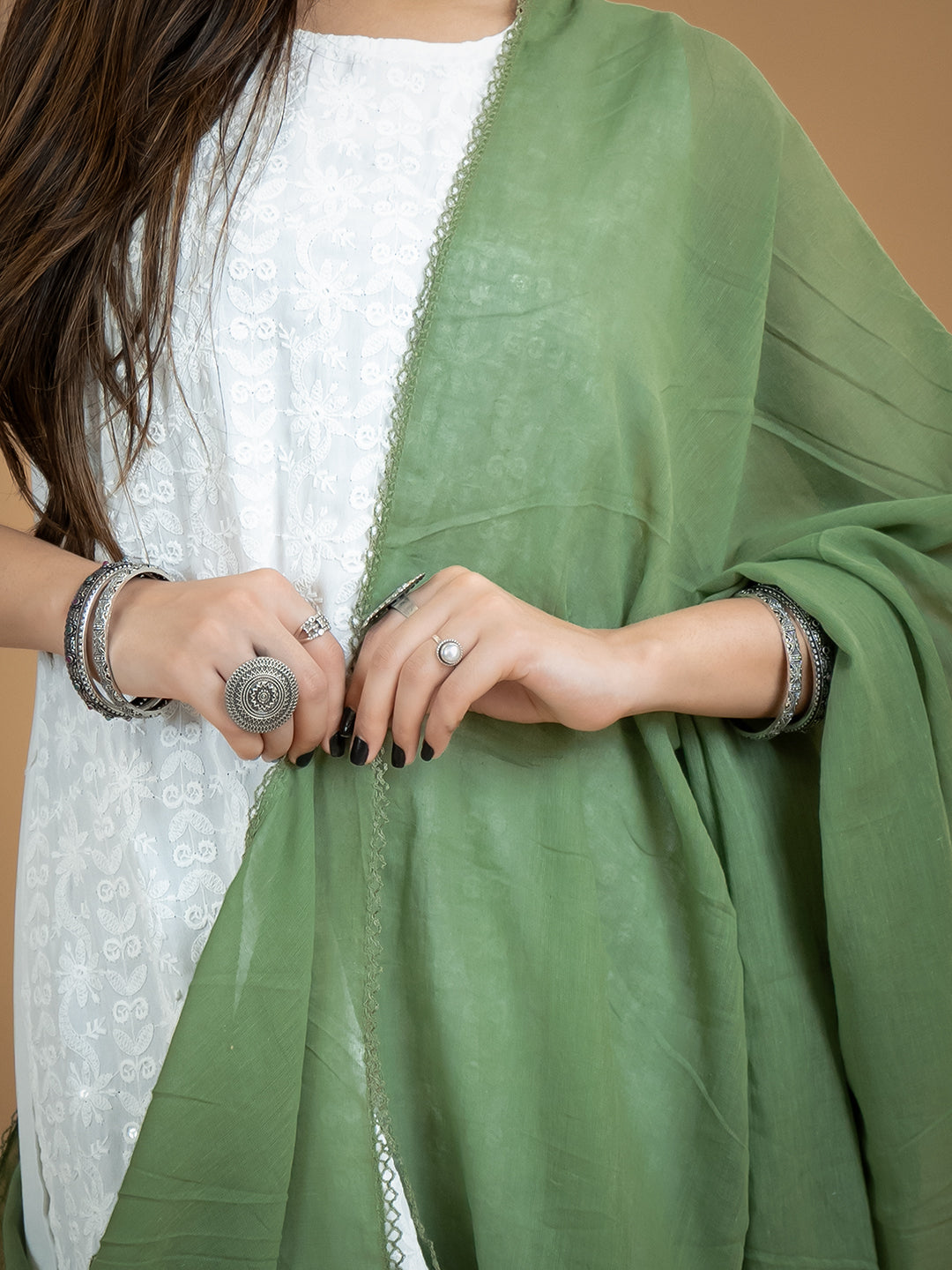Solid Cotton Dupatta