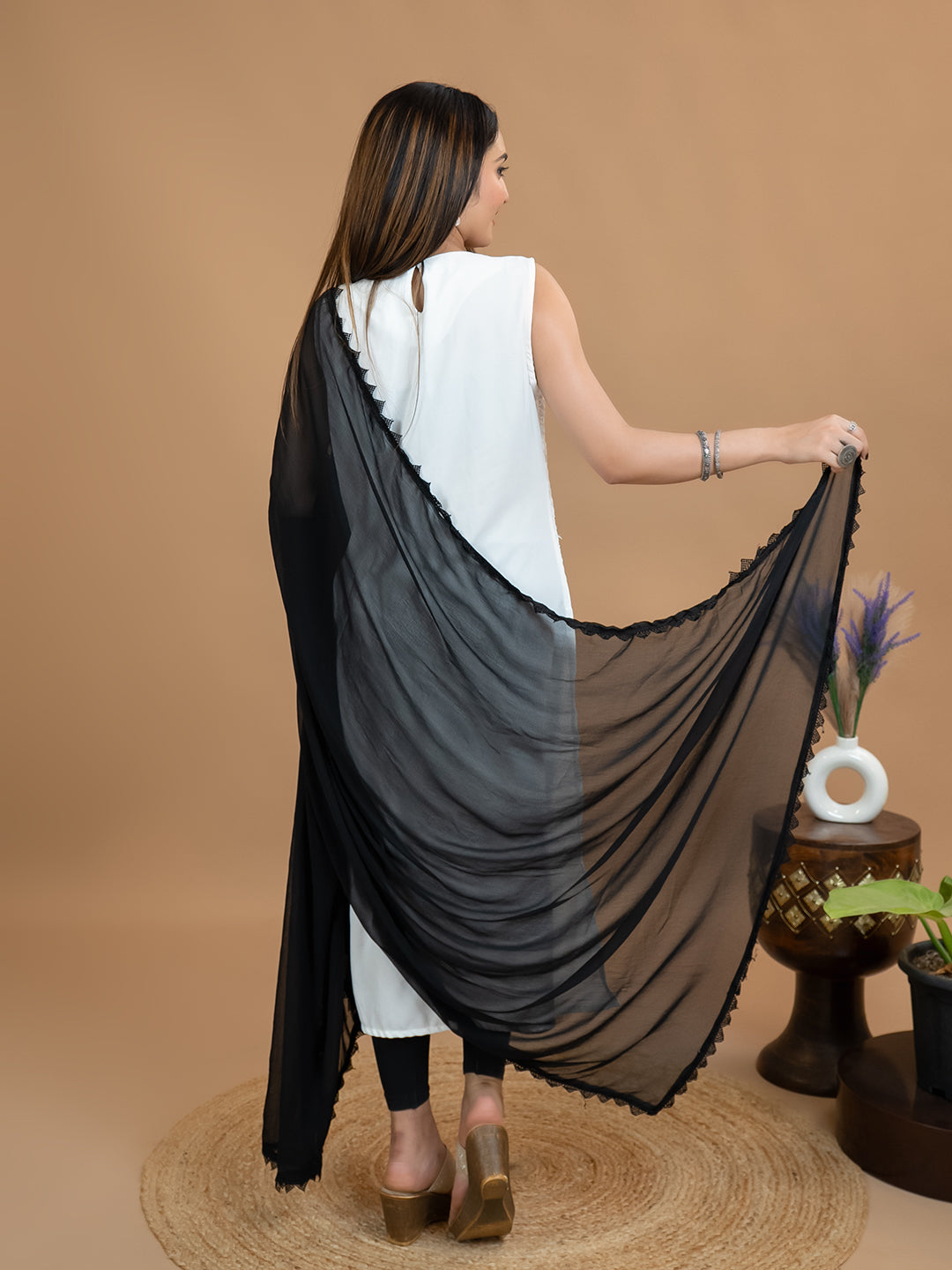 Solid Chiffon Dupatta