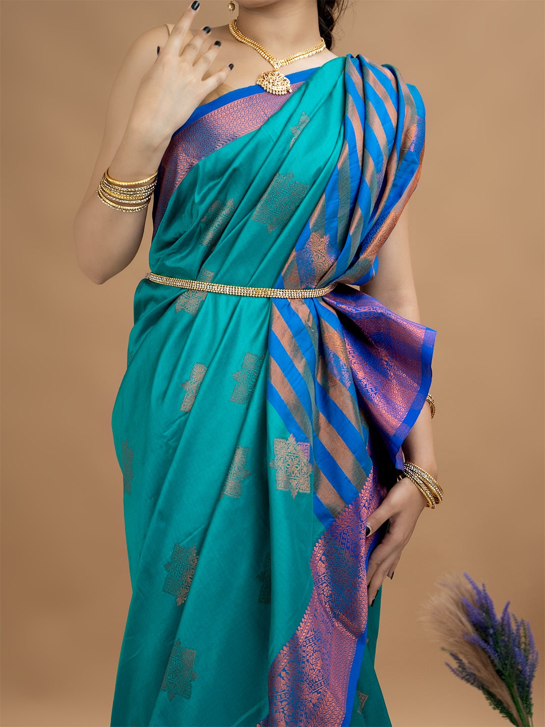 South Silk Brocade Saree