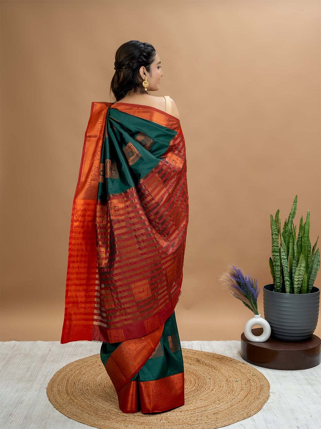 South Silk Brocade Saree
