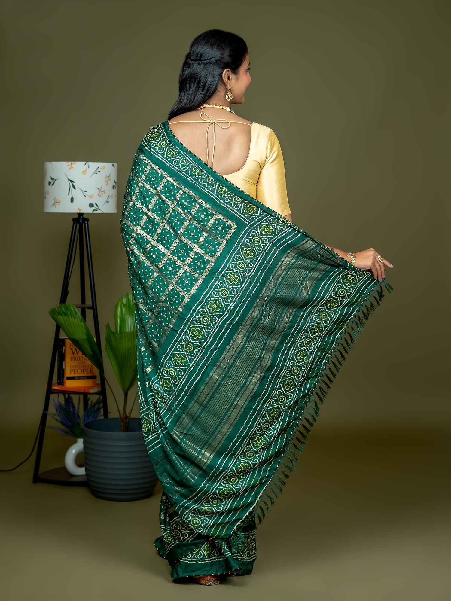 Bandhini Crepe Saree