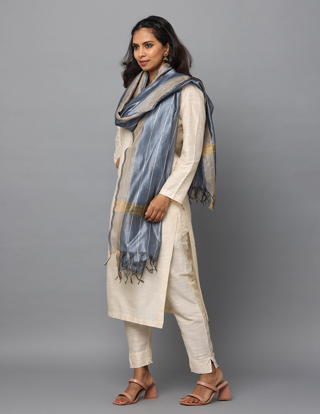 Chanderi Zari weave Dupatta
