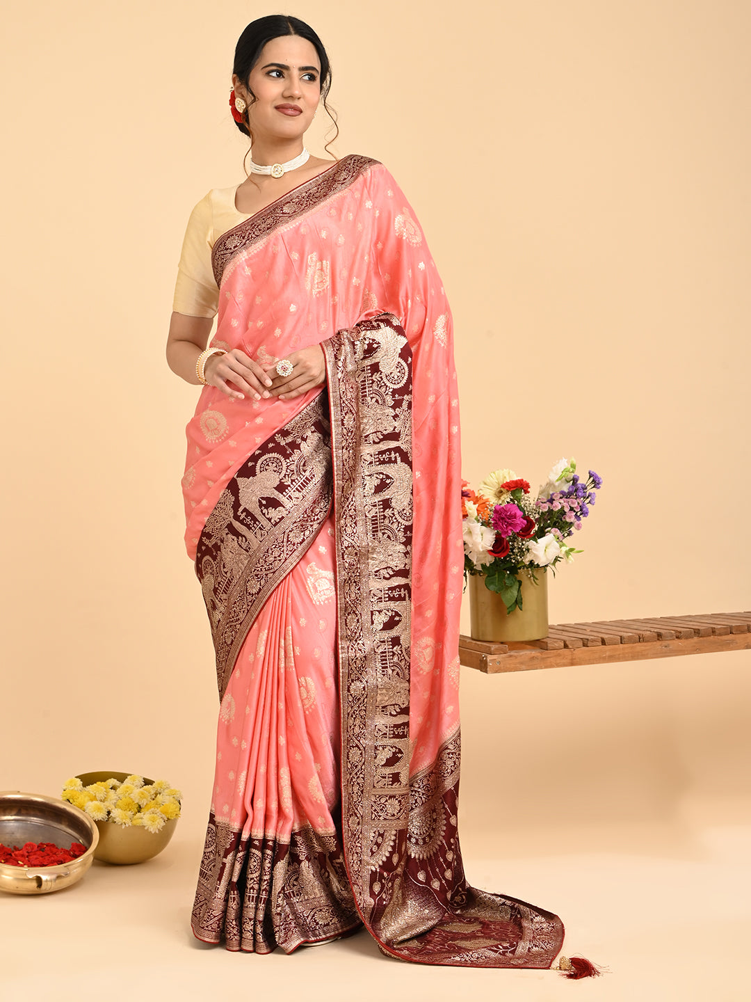 Banarasi Viscose Silk Saree